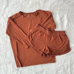 Storq maternity set - shorts and LS top